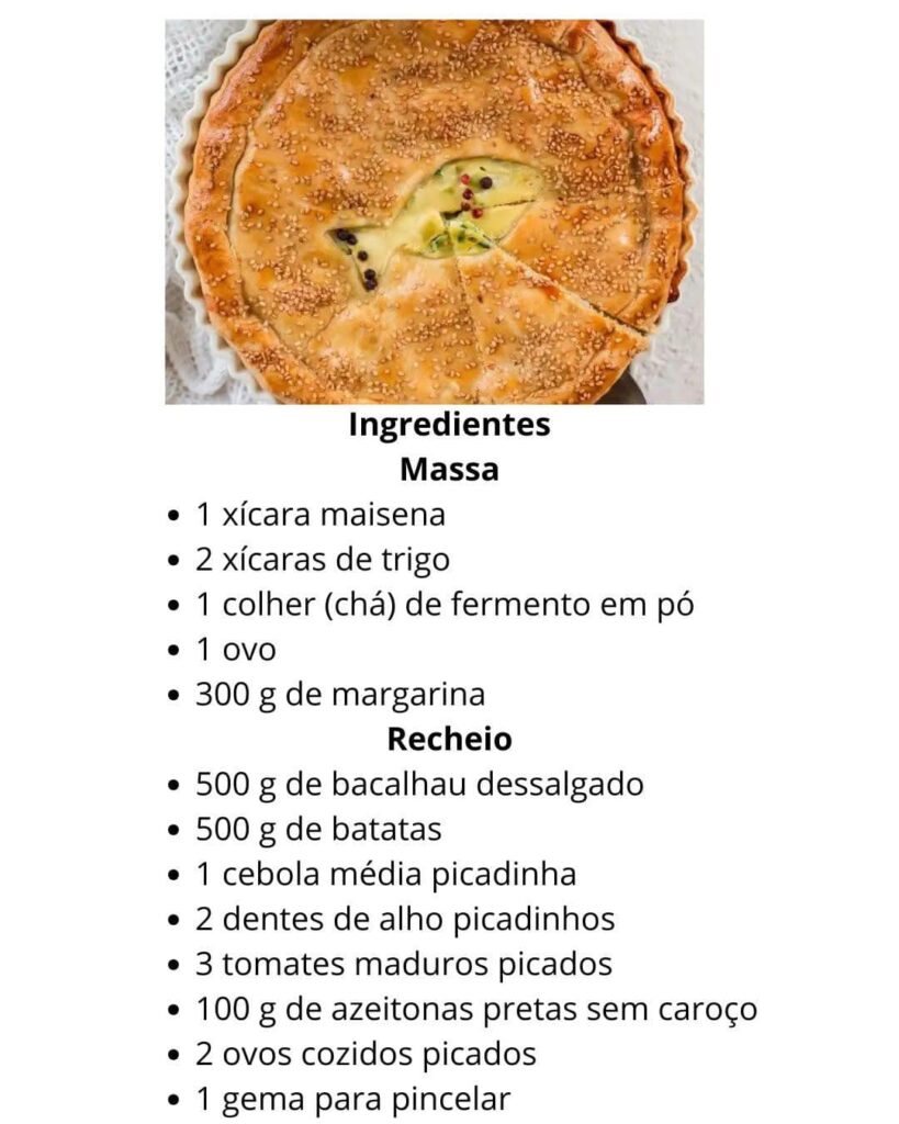 O MELHOR EMPADÃO DE BACALHAU DELICIOSO DA VOVÓ