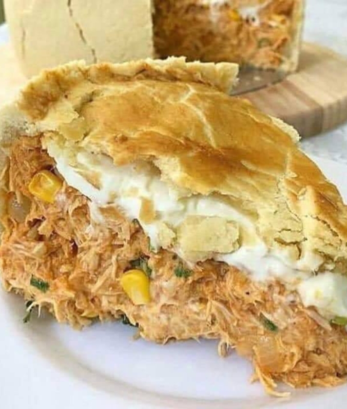 Torta de frango com regueijão